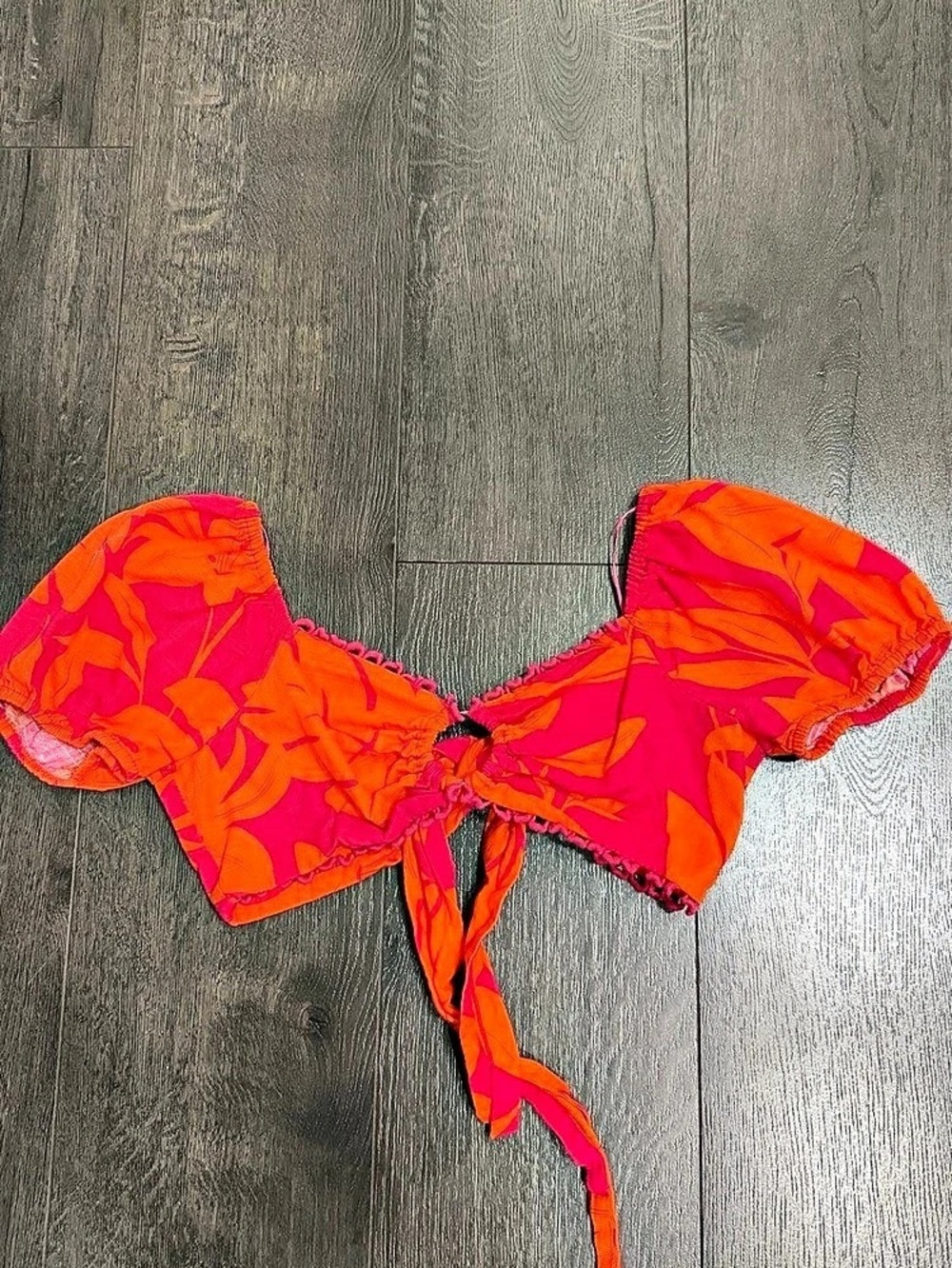 GB Pink & Orange Printed top